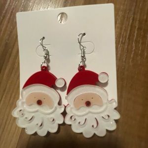 VERY CUTE SPARKLY CHRISTMAS SANTA EARRINGS 🎄🤗🤗💕💕🎉🎉😁